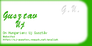 gusztav uj business card